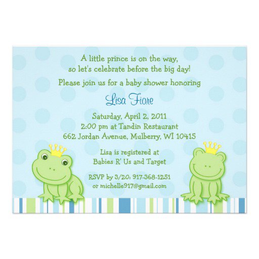 Prince Invitations Baby Shower