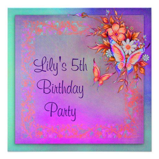 Rainbow Party Invitations For Girls