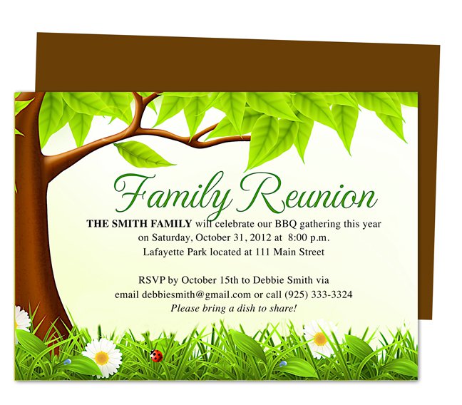 Reunion Party Invitation Cards
