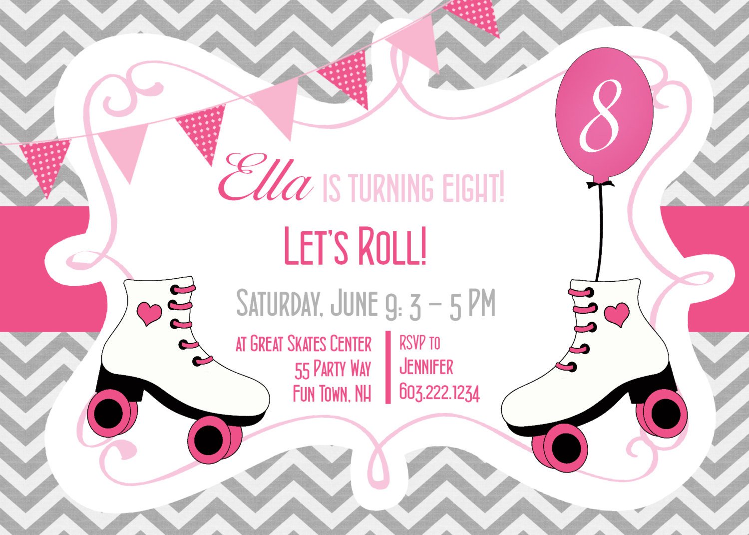 Roller Skating Party Invitations Invitation Design Blog