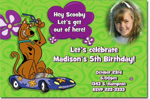 Scooby Doo Birthday Invitations Australia