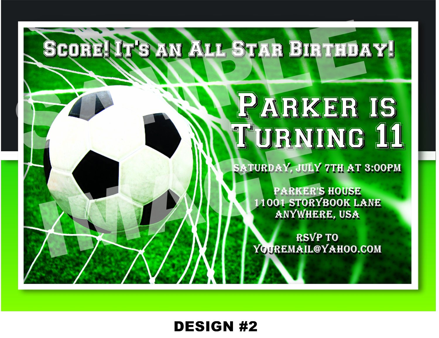 Soccer Birthday Invitation Template Free