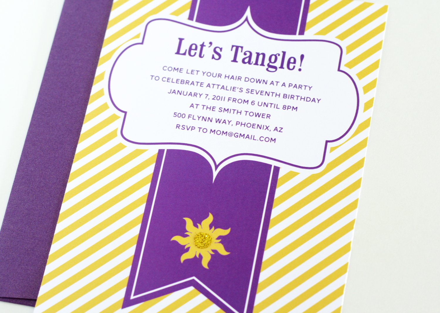 Tangled Birthday Party Invitation Template
