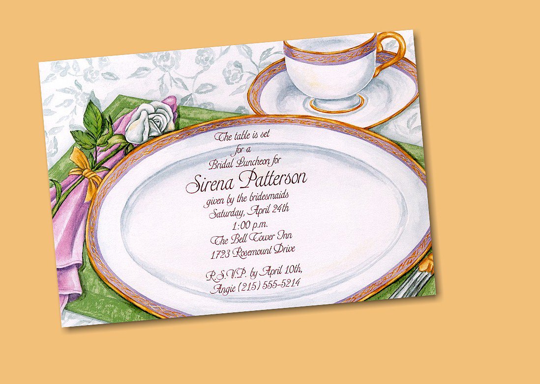 Tea Party Birthday Invitations Templates