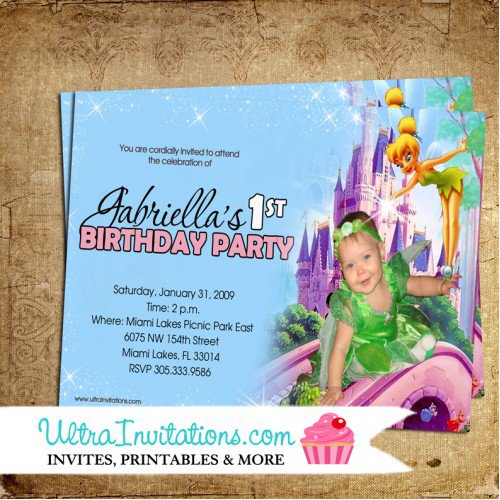 Tinkerbell Fairies Invitations