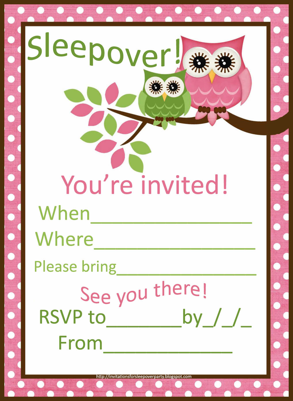 Tween Party Invitations