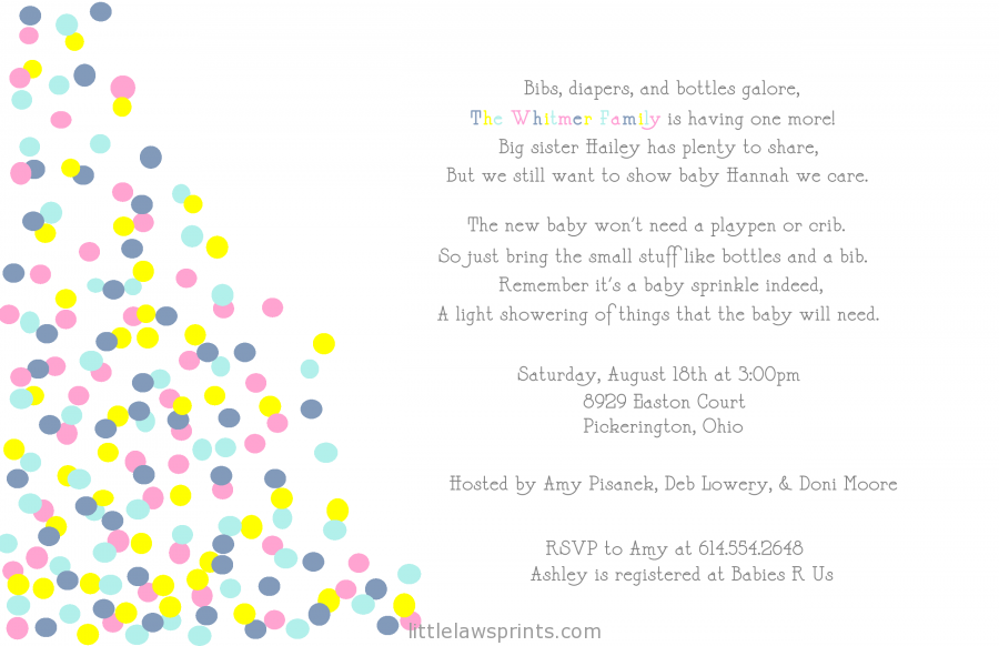 Twin Boy And Girl Baby Shower Invitation Wording