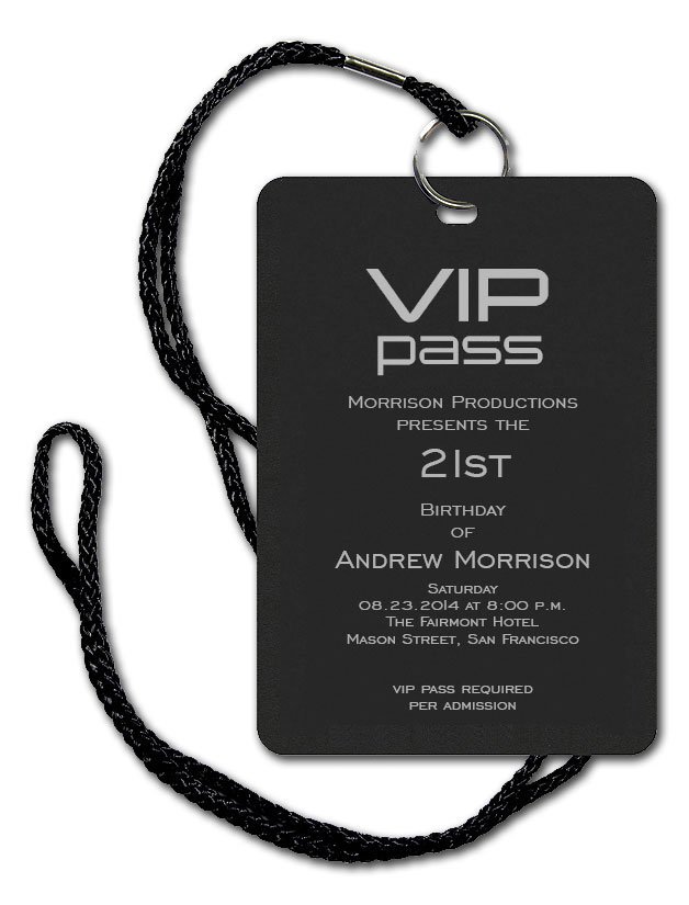 Vip Pass Invitation Templates Blank Invitation Design Blog