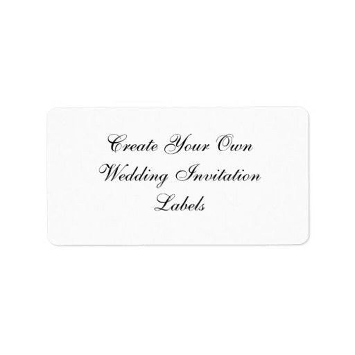 Wedding Invitation Address Labels