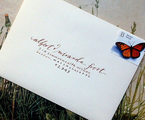 Wedding Invitation Address Labels Font