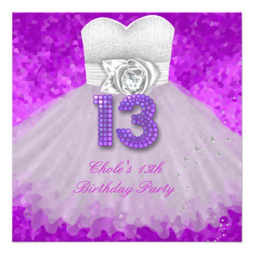 13th Birthday Party Invitations