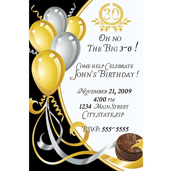 18th Birthday Party Invitation Designs