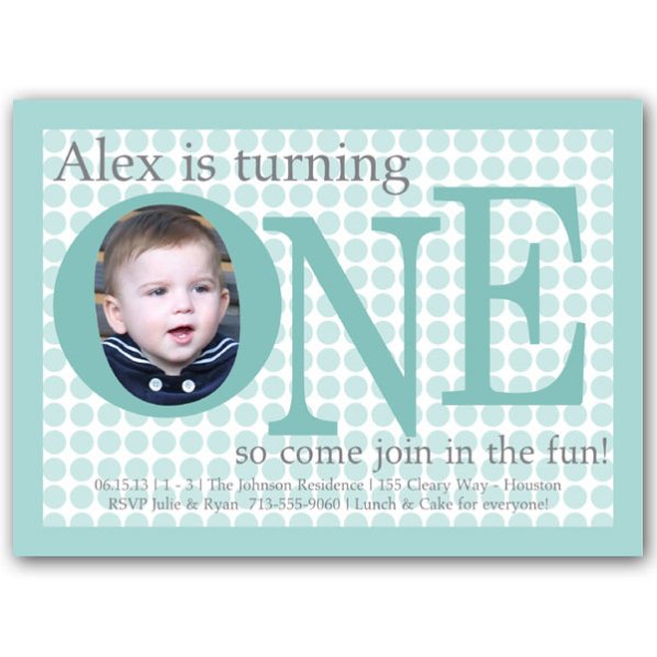 1st Birthday Boy Invitation Wording - Invitation Design Blog