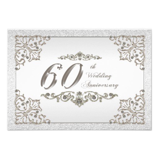 60 Wedding Anniversary Invitations