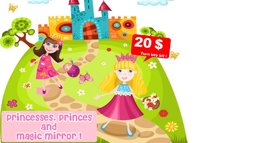 All Princesses Birthday Invitation Cards