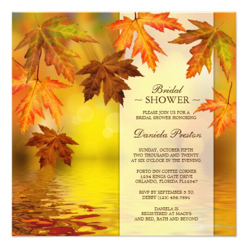 Autumn Bridal Shower Invitations