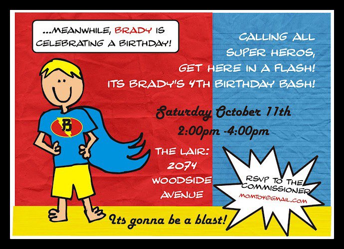 Batman Birthday Invitations Idea