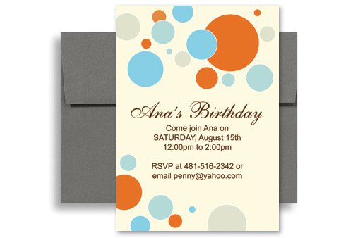 Birthday Party Invitation Templates Microsoft Word
