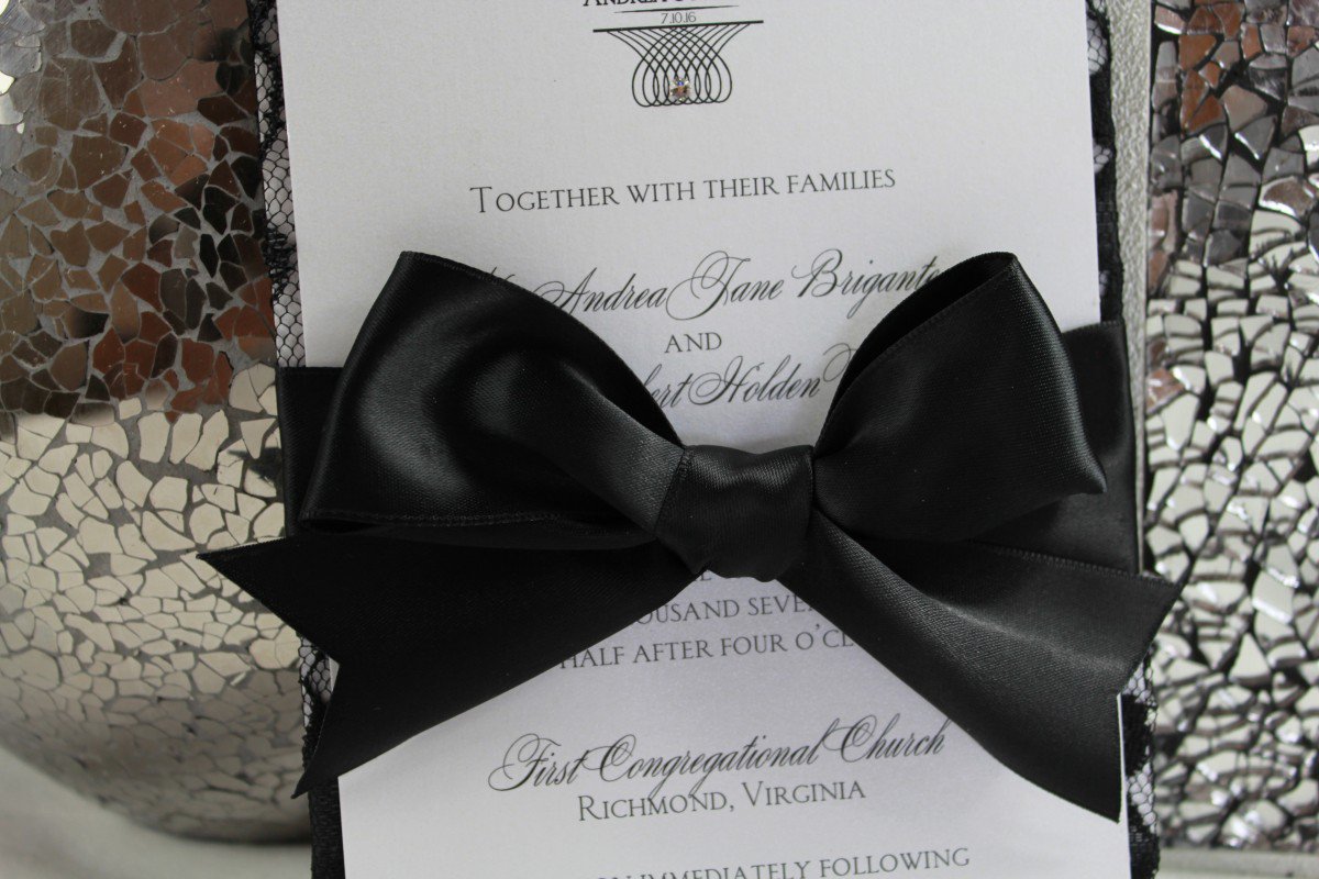 Black Luxury Wedding Invitations