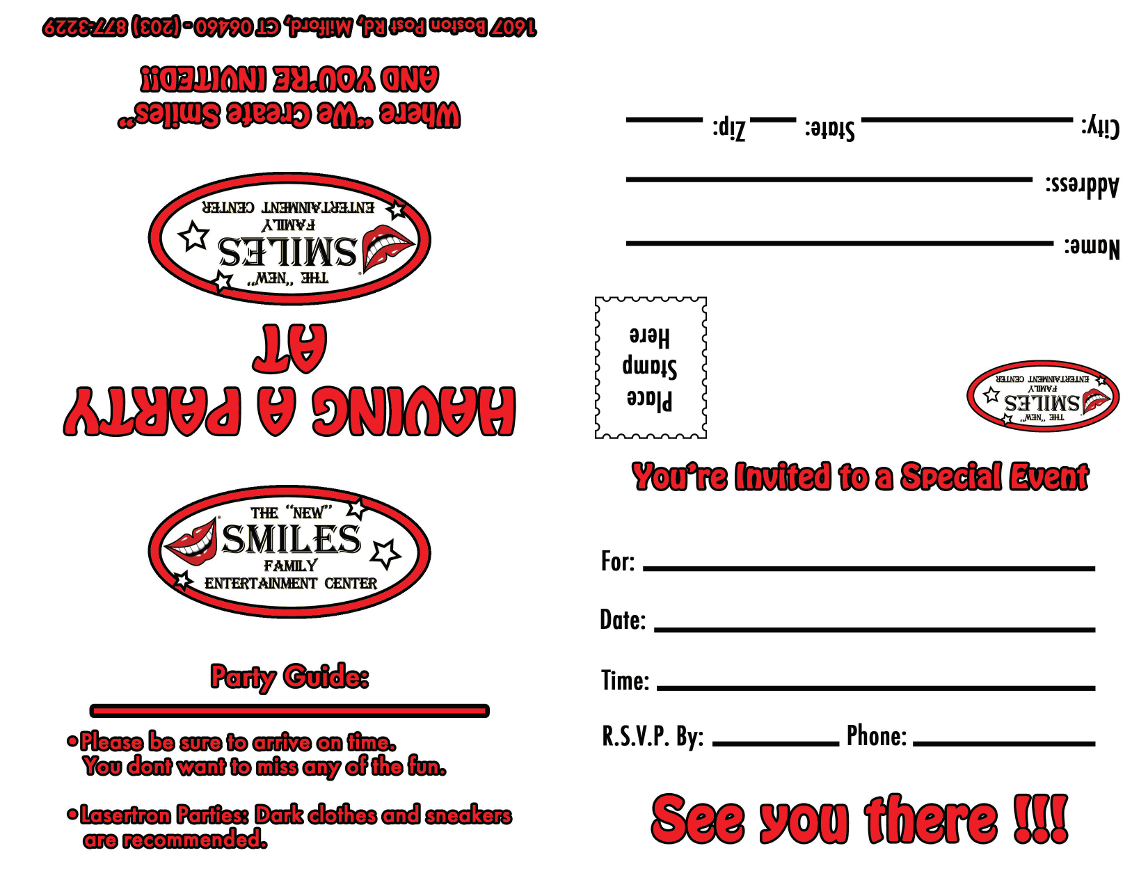 Blank Party Invitations To Print