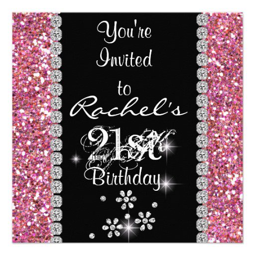 Bling Birthday Invitations