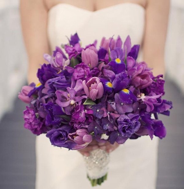 Blue Violet Wedding Invitations
