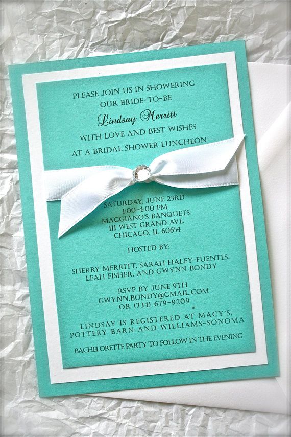 Breakfast At Tiffany Wedding Invitation