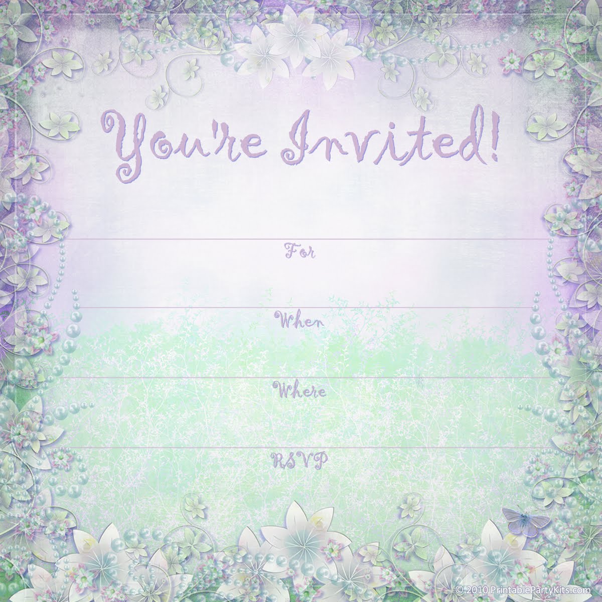 Bridal Shower Invitation Templates Powerpoint