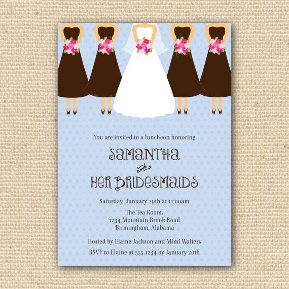 Bridesmaid Brunch Invitation Wording