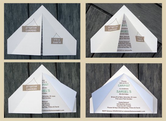 Camp Out Invitation Templates