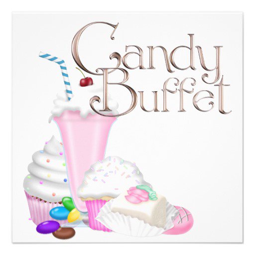 Candy Birthday Invitation Templates