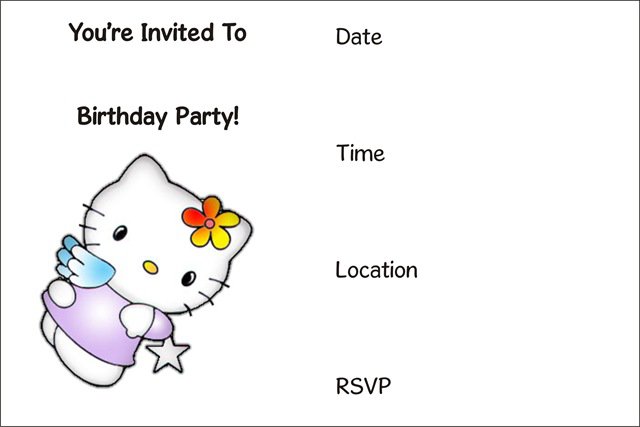 Card Birthday Invitations Printable You Can Put On A Picture