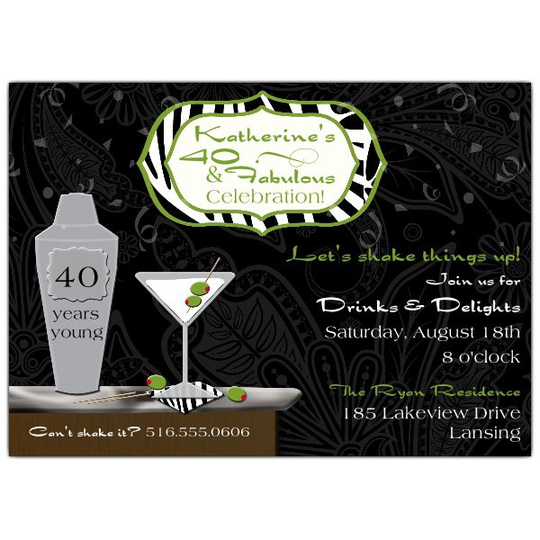 Chic Cocktail Party Invitations