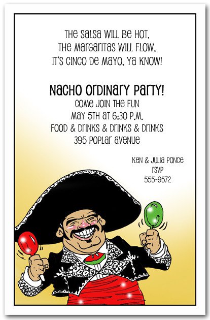 Cinco De Mayo Party Invitations Sayings