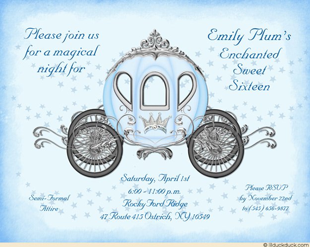 Cinderella Birthday Invitation Wording