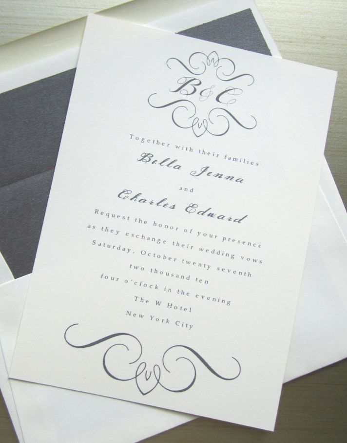 Classy Wedding Invitations Wording