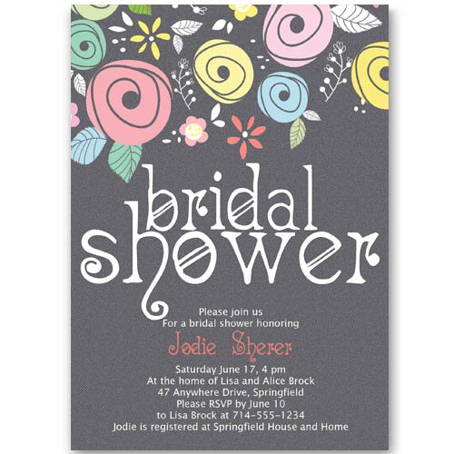 Country Bridal Shower Invitations Cheap