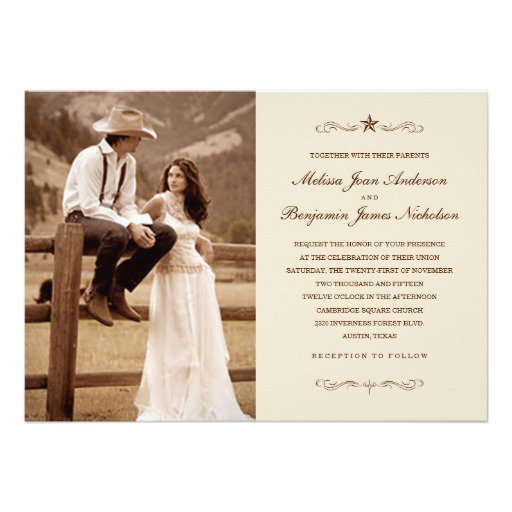 Country Western Wedding Invitations Catalogs
