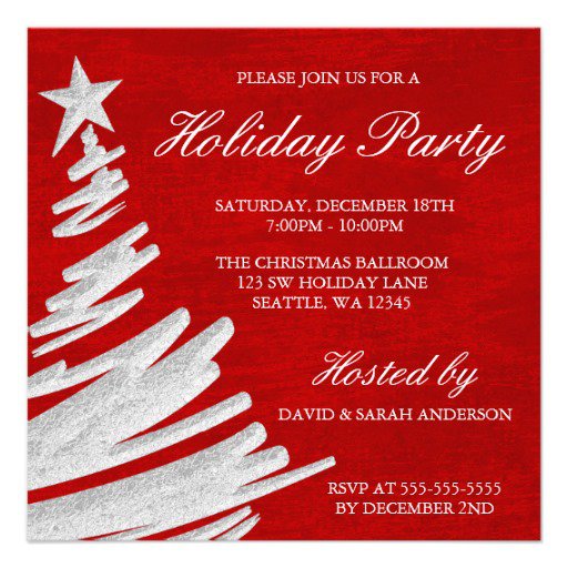 Customized Christmas Party Invitations