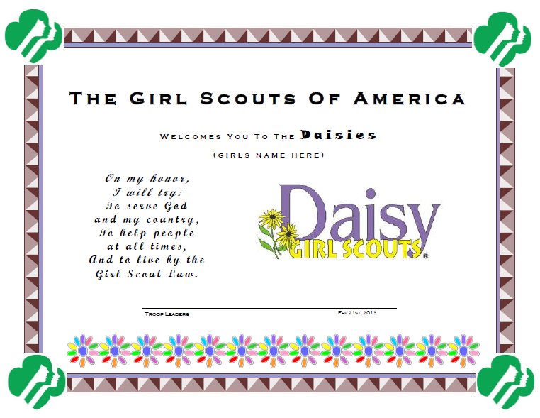 Girl Scout Investiture Ceremony Invitations