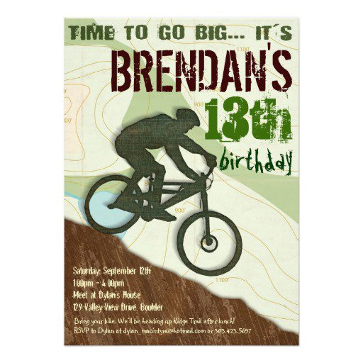 Dirt Bike Birthday Party Invitations