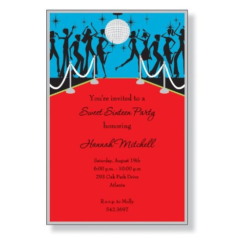 Disco Party Invitations