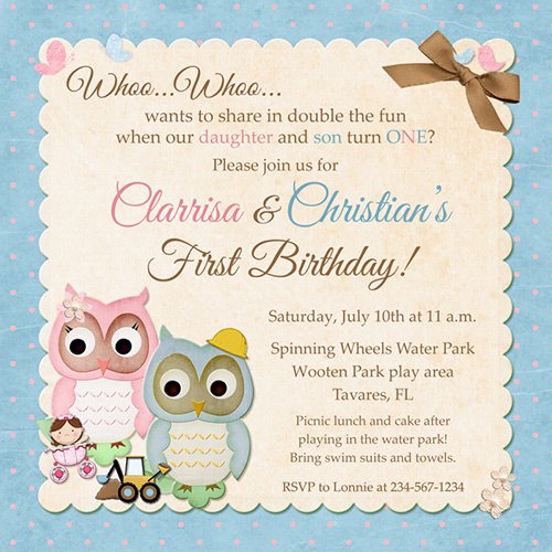 Double Party Invitations