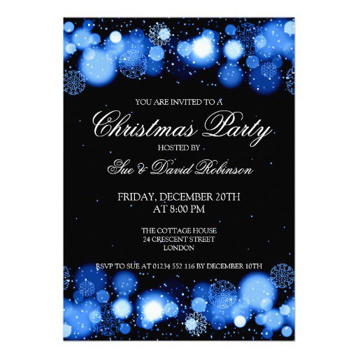 Elegant Christmas Party Invitation Ideas
