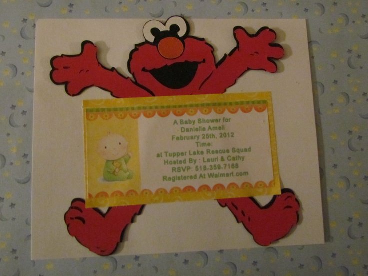 Elmo Invitation Cards