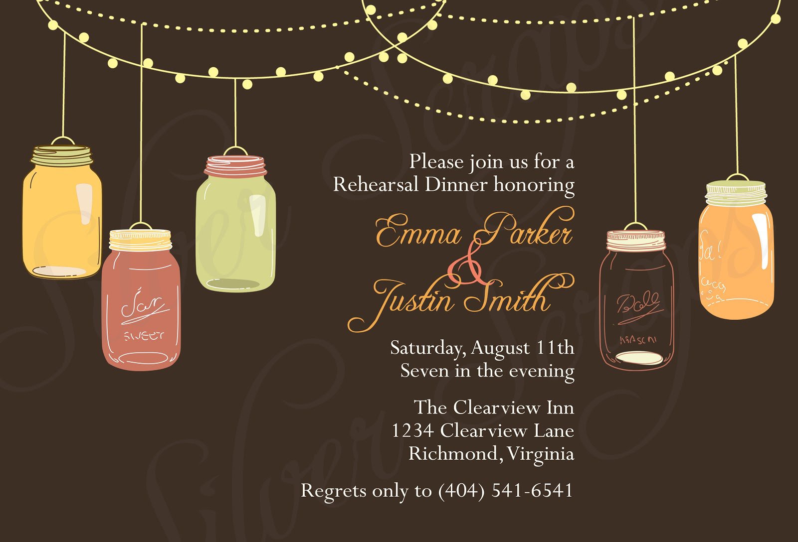 Fall Baby Shower Invitations Mason Jars