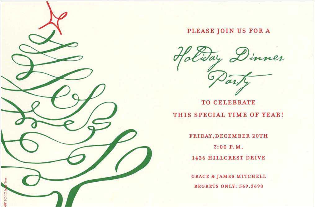 Elegant Christmas Party Invitation Ideas