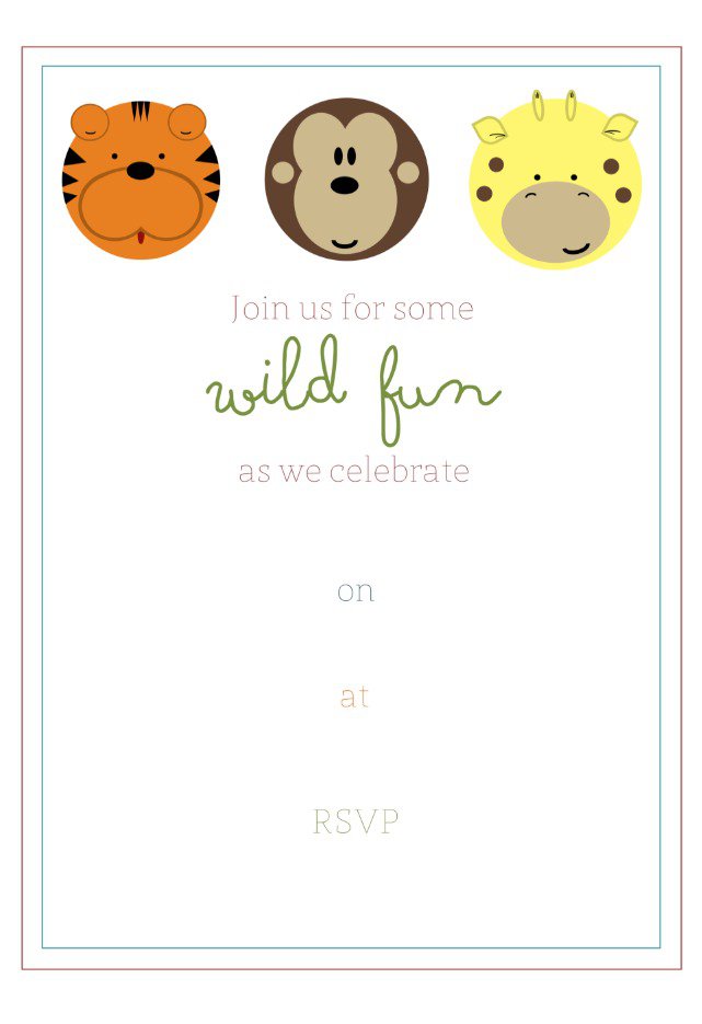 Fill In The Blank Invitations Free
