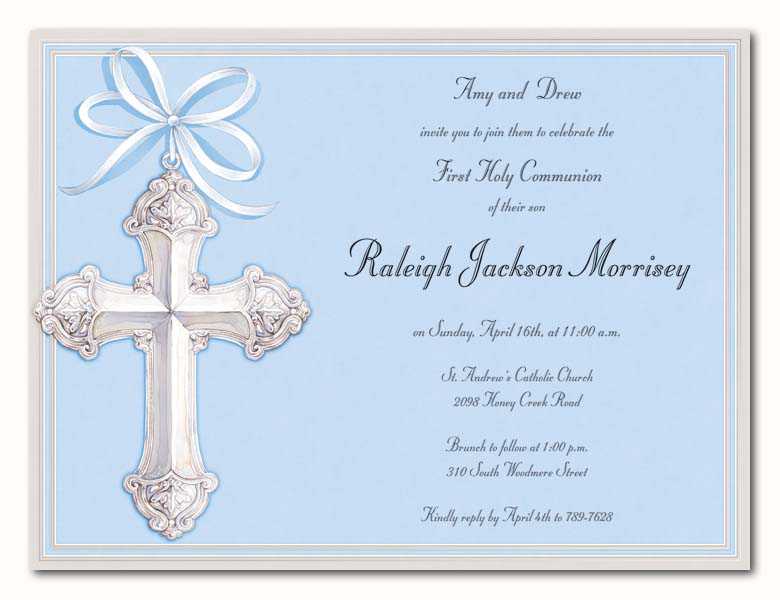 First Holy Communion Reception Invitations