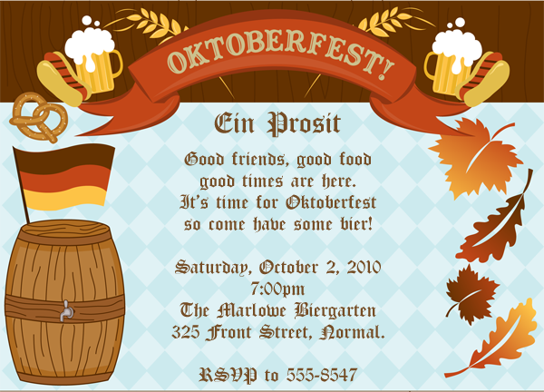 Oktoberfest Party Invitation Templates